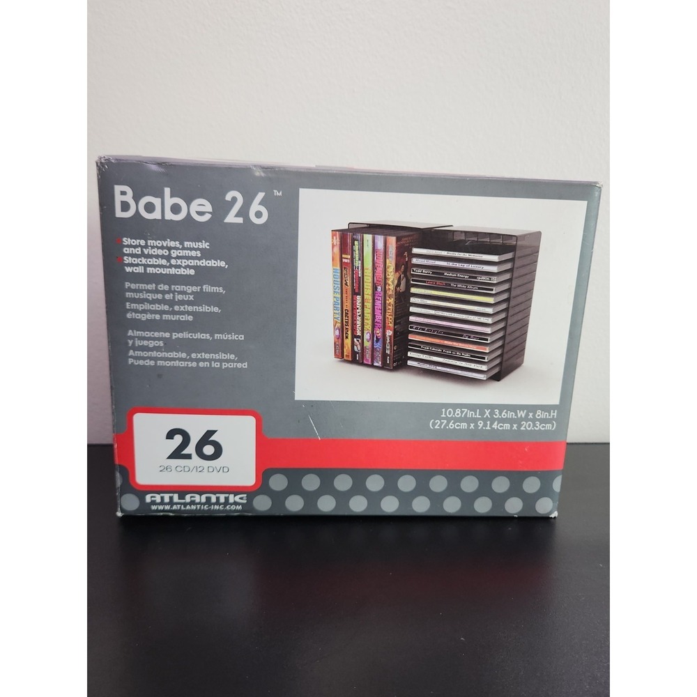 Atlantic 26 CD/12 DVD Wall Mountable Holders